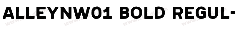 AlleynW01 Bold Regul字体转换